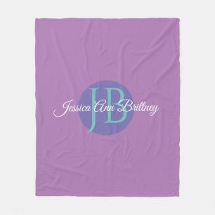 Cobertor De Velo Design Personalizar nome e monograma do Trendy