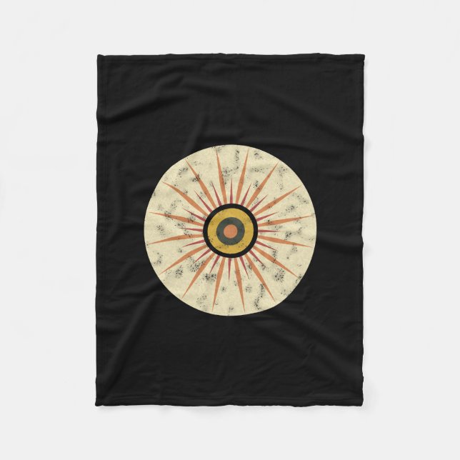 Cobertor De Velo Design Retro Boho de Explosão Solar (Frente)