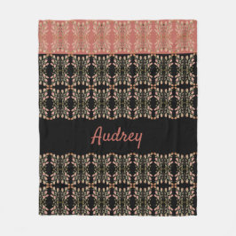 Cobertor De Velo Designer Padrão Floral