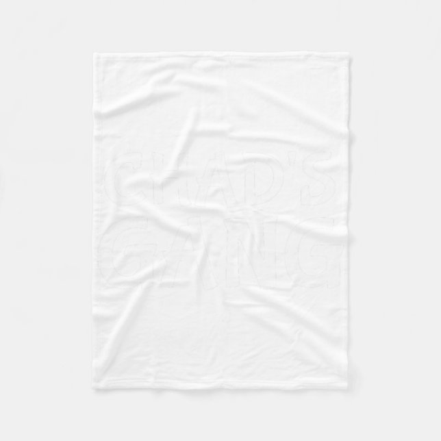 Cobertor De Velo Despedida de Solteiro do Chad Primeiro Nome do Cha (Frente)