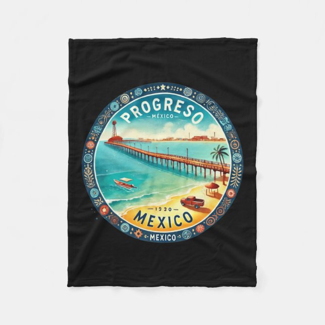 Cobertor De Velo Destino do Cruzeiro do México Progresso (Frente)