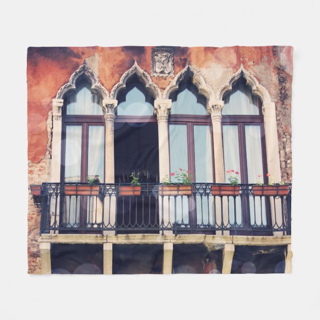 Cobertor De Velo Destinos | Construção de Veneza russa (Frente (Horizontal))