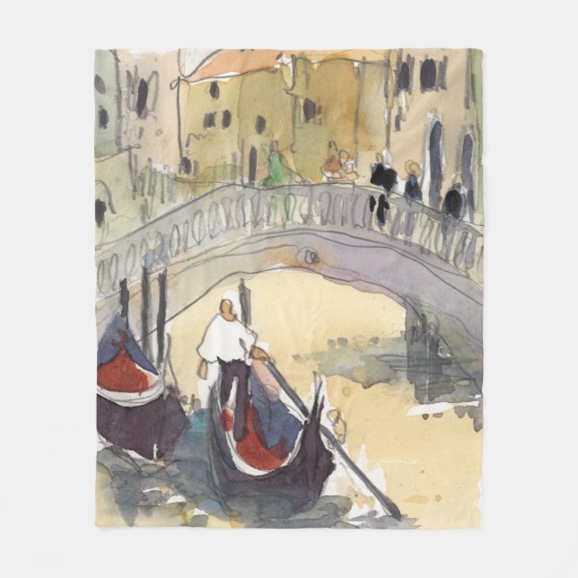 Cobertor De Velo Destinos | Venice Plein Air Gondola Ride (Frente)
