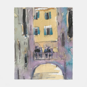 Cobertor De Velo Destinos   Vista de Ponte do Canal de Veneza