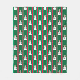 Cobertor De Velo Detetive Snowman de Natal divertido e Rico