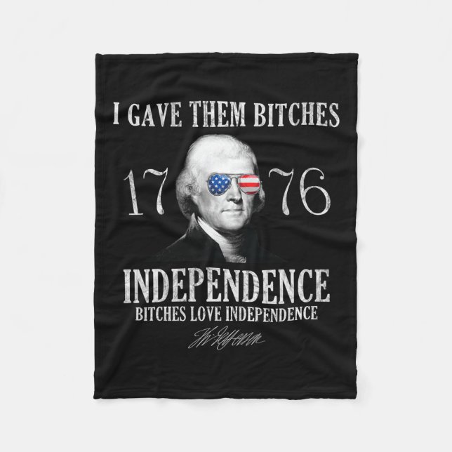 Cobertor De Velo Deu-Lhes Independência Es 1776 (Frente)