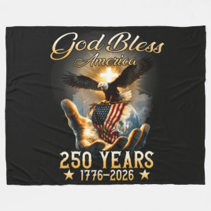 Cobertor De Velo Deus Abençoe a América 250 Anos 1776-2026