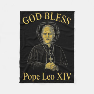 Cobertor De Velo Deus abençoe Novo Papa Leo Xiv Igreja Católica Fé