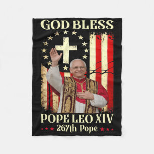 Cobertor De Velo Deus abençoe Papa Leo Xiv