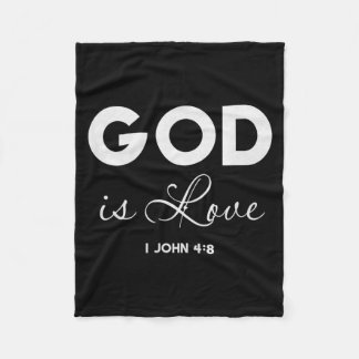 Cobertor De Velo Deus é Amor 1 João 4_8 Versículo Bíblico Escritura