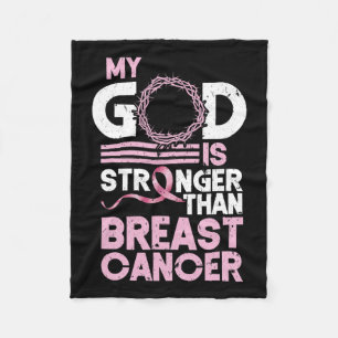 Cobertor De Velo Deus É Mais Forte Que A Consciência Do Cancer Da M