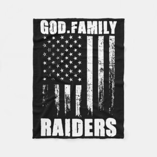 Cobertor De Velo Deus. Família. Raiders. Bandeira Antiga dos EUA 