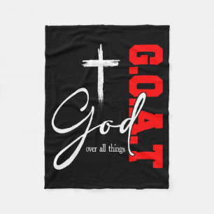 Cobertor De Velo Deus Sobre Todas as Coisas G O A T Cruz Motivação