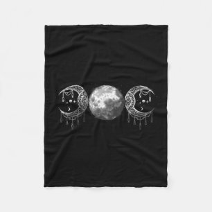 Cobertor De Velo Deusa da Lua Tripla Feminista Pagan Witch Hallowee