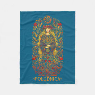 Cobertor De Velo Deusa do Sol Eslava Ludnica Arte Pagã de Feiticeir