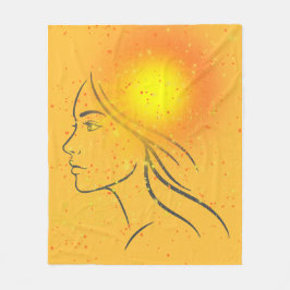 Cobertor De Velo Deusa do Verão – Arte Feminina Sazonal