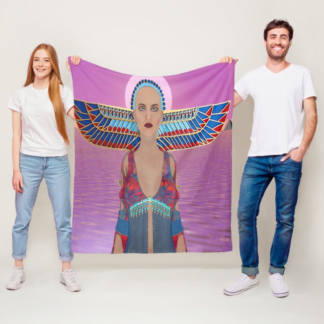 Cobertor De Velo Deusa Egípcia Fleece Blanket (In Situ)