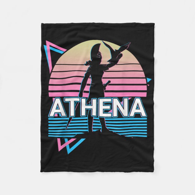 Cobertor De Velo Deusa Grega Athena Da Sabedoria E Guerra (Frente)