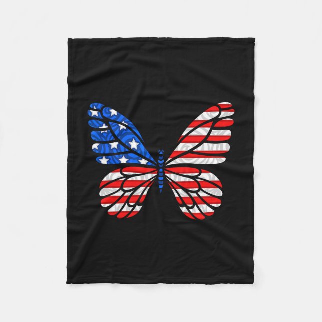 Cobertor De Velo Dia 4 de julho Bandeira América do Norte (Frente)