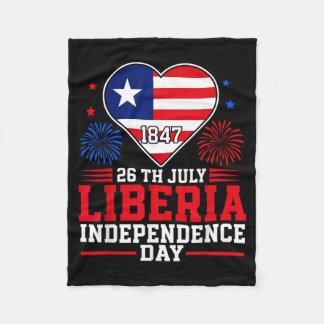 Cobertor De Velo Dia da Independência da Libéria 1847 Coração Patri