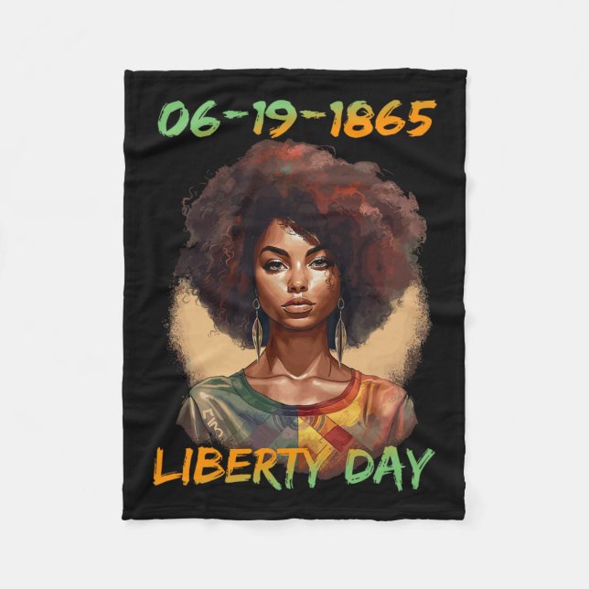 Cobertor De Velo - Dia da Independência da Mulher Afro-Americana (Frente)