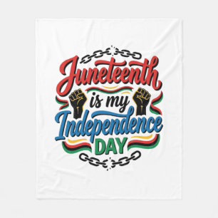 Cobertor De Velo Dia da Independência Juneteenth Design de Camisa V