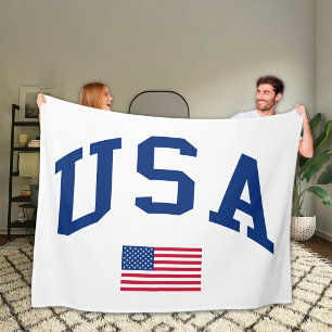 Cobertor De Velo Dia da Independência Patriótico Bandeira Americana