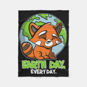 Cobertor De Velo Dia Da Terra Todos Os Dias Planeta Fofo E Panda Ve