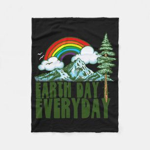 Cobertor De Velo Dia da Terra Todos Os Dias! Vintage Rainbow Nature
