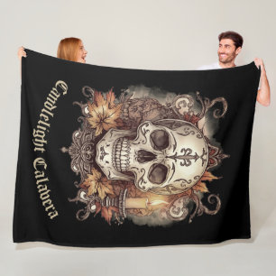 Cobertor De Velo Dia das Bruxas,Padrão de Caveira, Calavera à Luz d