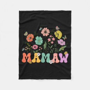 Cobertor De Velo Dia das mães Mamaw para vovó floral flor silvestre