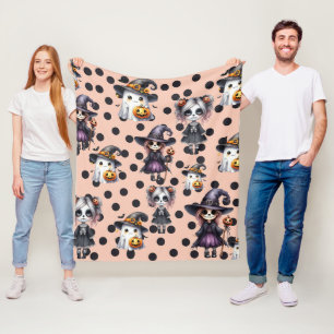 Cobertor De Velo Dia de as Bruxas engraçado Cute Scary