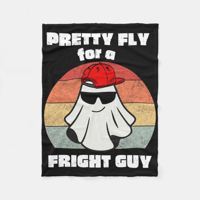 Cobertor De Velo Dia de as Bruxas engraçado de fantasia fantasma de (Frente)