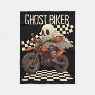 Cobertor De Velo Dia de as Bruxas engraçado Ghost Biker Em Moto