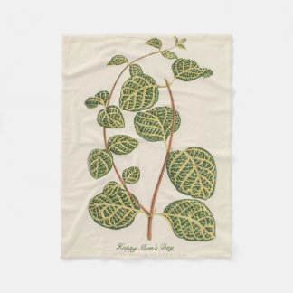 Cobertor De Velo dia de as mães Botânico Mãe Gift Fleece Vazio 2021