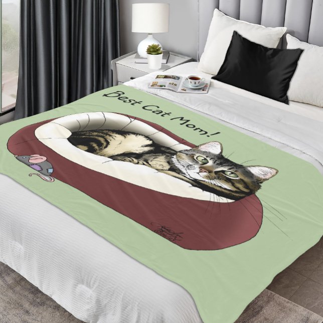 Cobertor De Velo Dia de as mães de Cat (Criador carregado)
