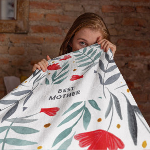 Cobertor De Velo Dia de as mães de Jardim de Aquarela Magnética