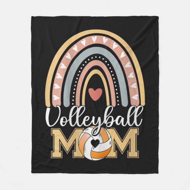Cobertor De Velo Dia de as mães Leopardo de Voleibol Mãe (Frente)