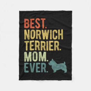 Cobertor De Velo Dia de as mães Norwich Terrier Mãe de Cão