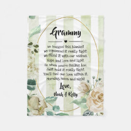 Cobertor De Velo Dia de as mães vovó vovó Nana de Netos