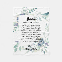 Cobertor De Velo Dia de as mães vovó vovó Nana de Netos