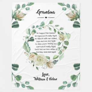 Cobertor De Velo dia de as mães vovó vovó Nana de Netos Fl