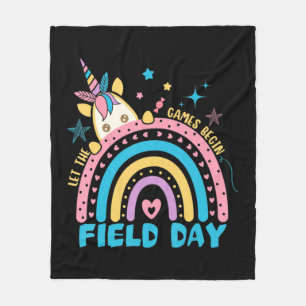 Cobertor De Velo Dia de Campo Que Os Jogos Comecem Crianças Meninas