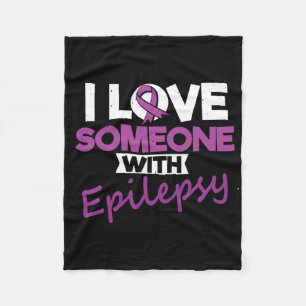 Cobertor De Velo Dia de Eu Amo Alguém com Epilepsia Crises Guerreir