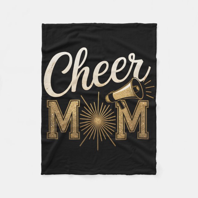 Cobertor De Velo Dia de Jogo da Mãe de Cheerleading Cheerleader Dou (Frente)
