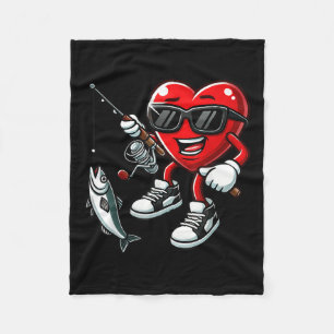 Cobertor De Velo Dia de os namorados De Pesca Do Coração Toddler Ki