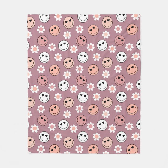 Cobertor De Velo Dia de os namorados Hippie (Frente)