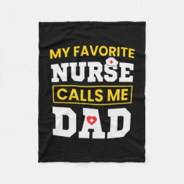 Cobertor De Velo Dia de os pais Enfermeiro Favorito Me Chama Pai