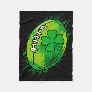Cobertor De Velo Dia de São Patrício Trevo de Futebol Saint Paddy's