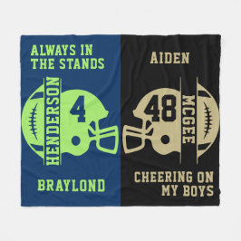 Cobertor De Velo Dia do Jogo Negro e Dourado